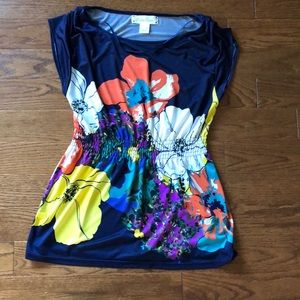 Boat neck shirt with empire waist, can be dressed up or down!